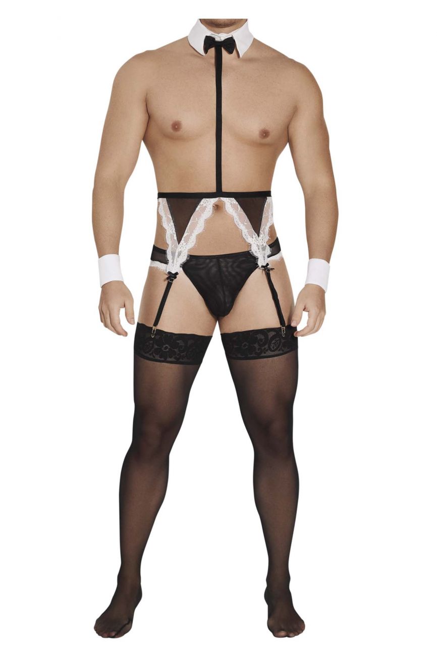 CandyMan 99553 French Maid Costume Outfit Black & White