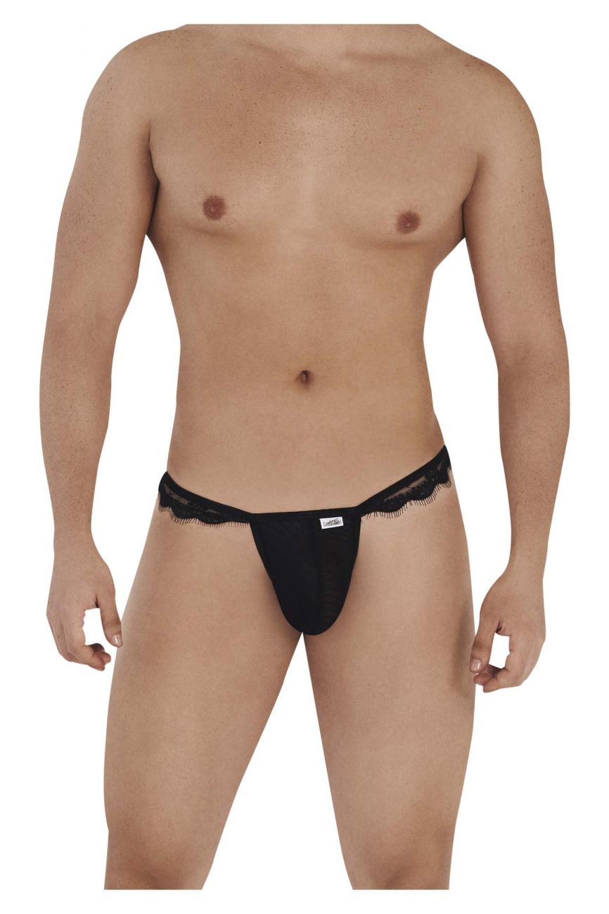 CandyMan 99563 Mesh-Lace G-String Black