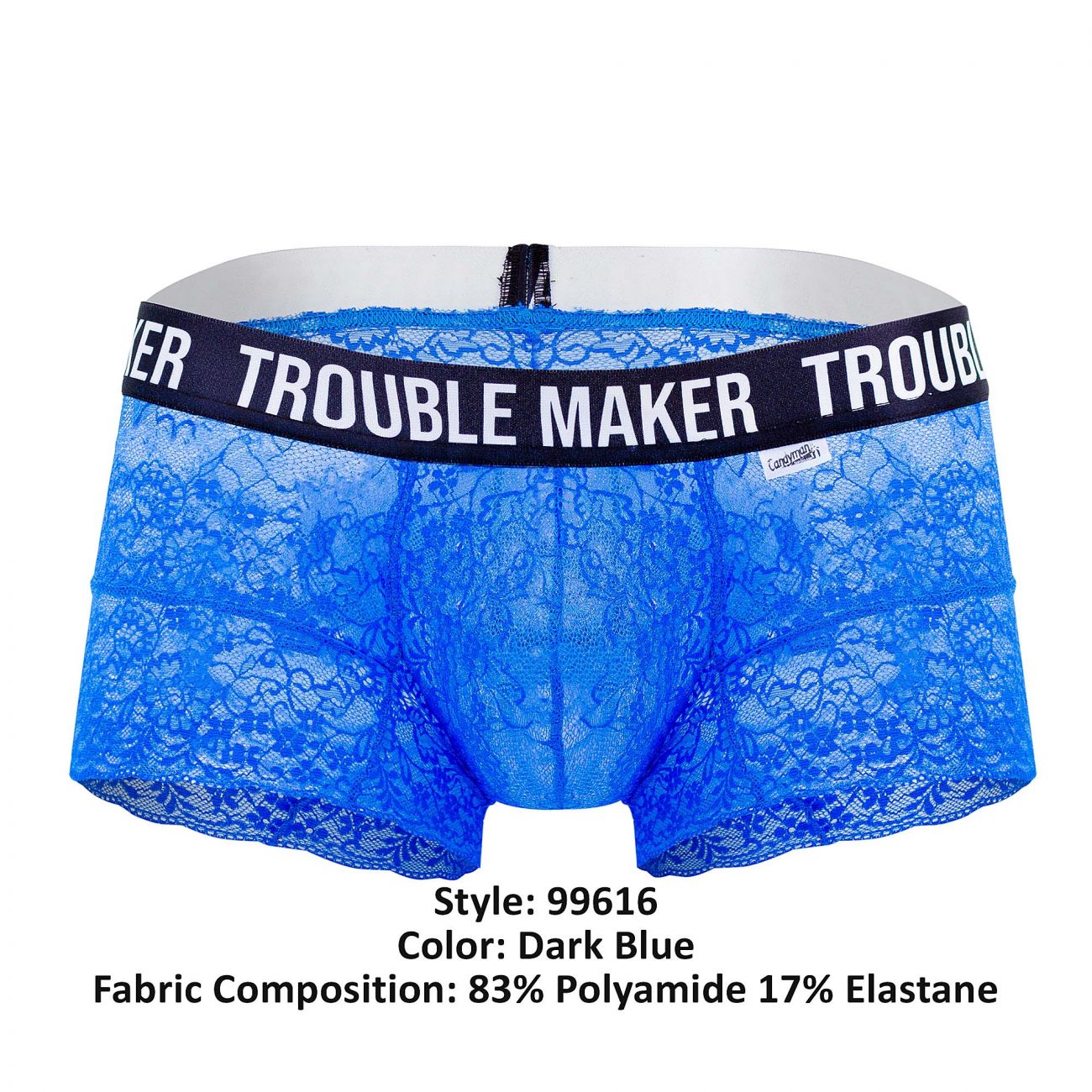 CandyMan 99616 Trouble Maker Lace Trunks Dark Blue