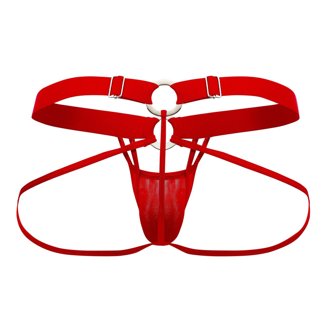 CandyMan 99617 Mesh Cage Jockstrap Red