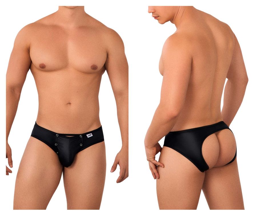 CandyMan 99639 Open front Jockstrap Black
