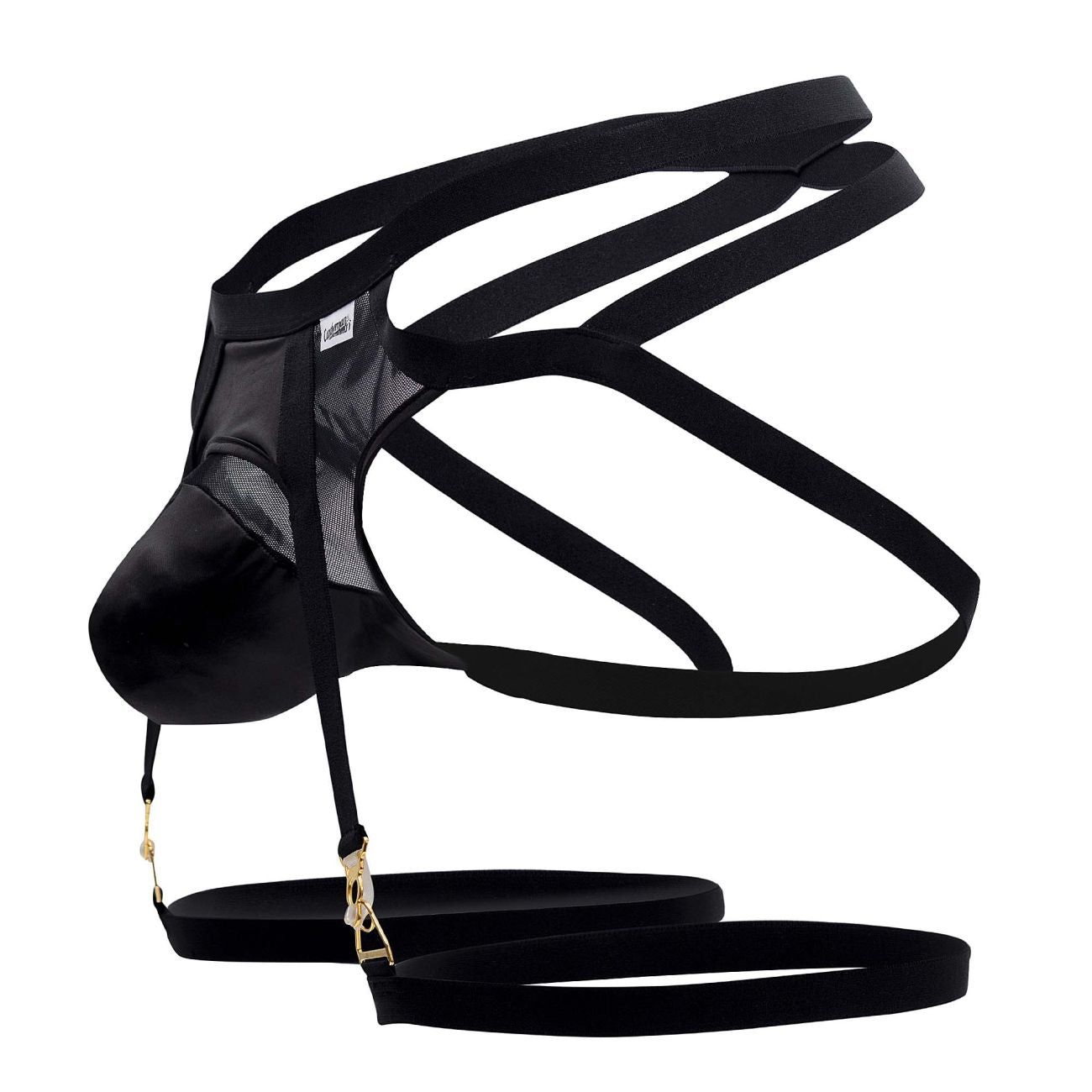 CandyMan 99675 Garter Jock Two Piece Set Black