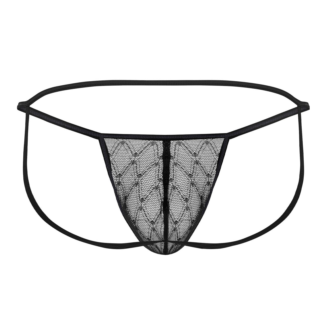 JCSTK - CandyMan 99709 Micro Lace Jockstrap Black