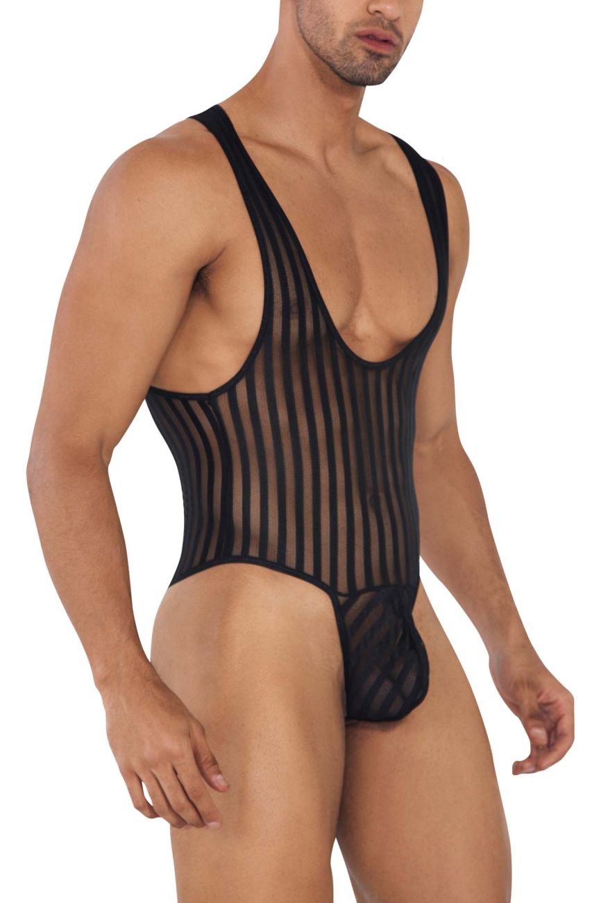 CandyMan 99727 Work-N-Play Bodysuit Black