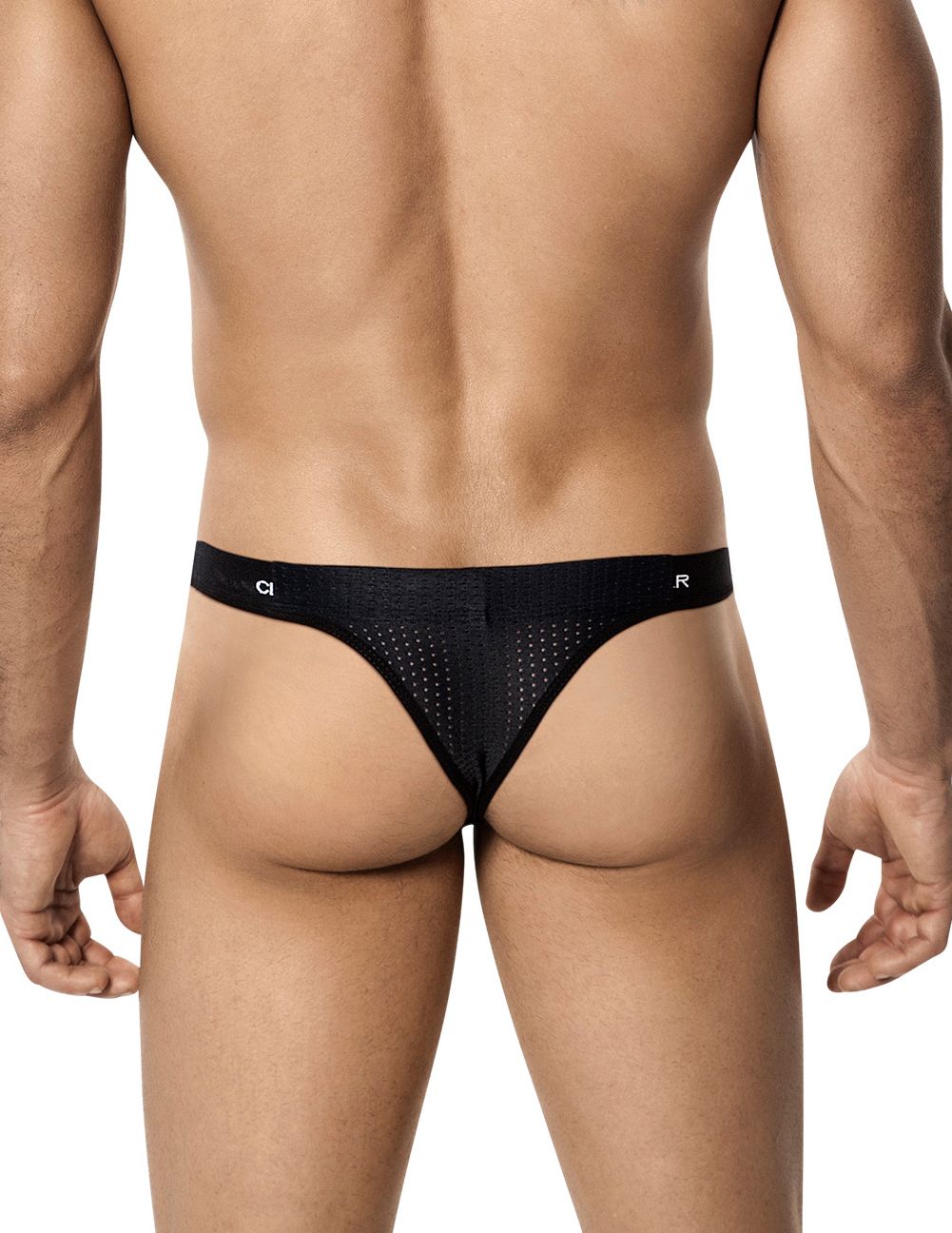 Clever 0001 Mesh Thong Black