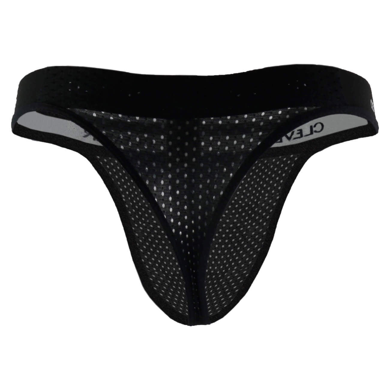 Clever 0001 Mesh Thong Black