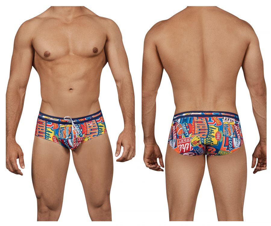 Clever 0162 Way Swim Briefs Color Red