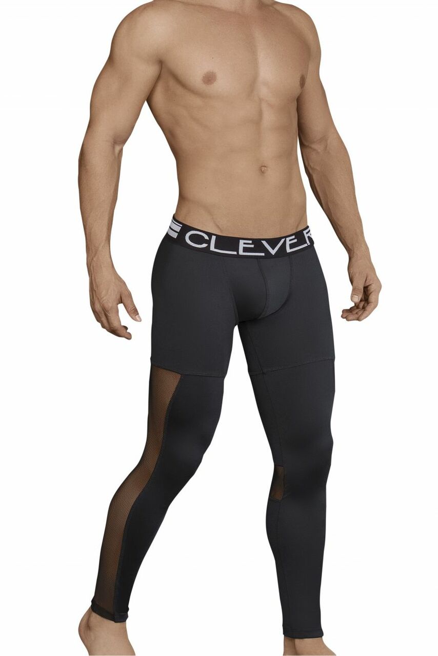 JCSTK - Mens Clever Underwear Long Johns Black