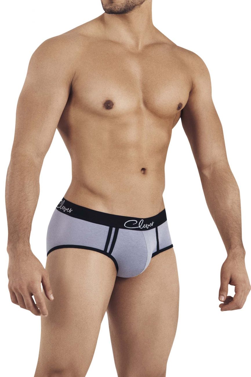 Clever 0316 Lowa Piping Briefs Gray
