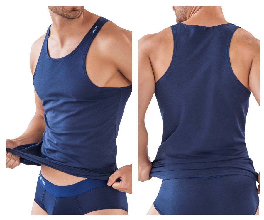 Clever 0394 Progress Tank Top Dark Blue