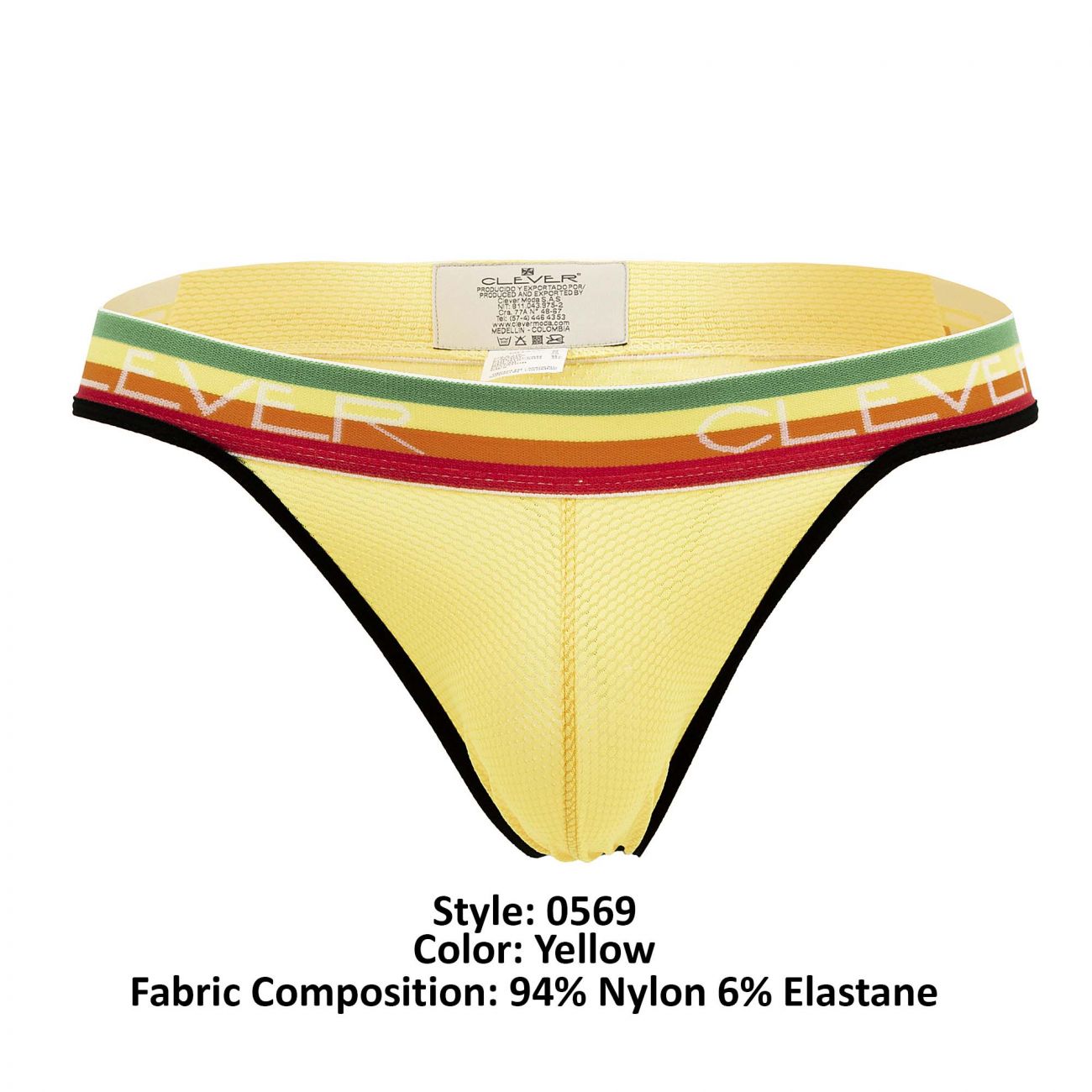 Clever 0569-1 Elements Thongs Yellow