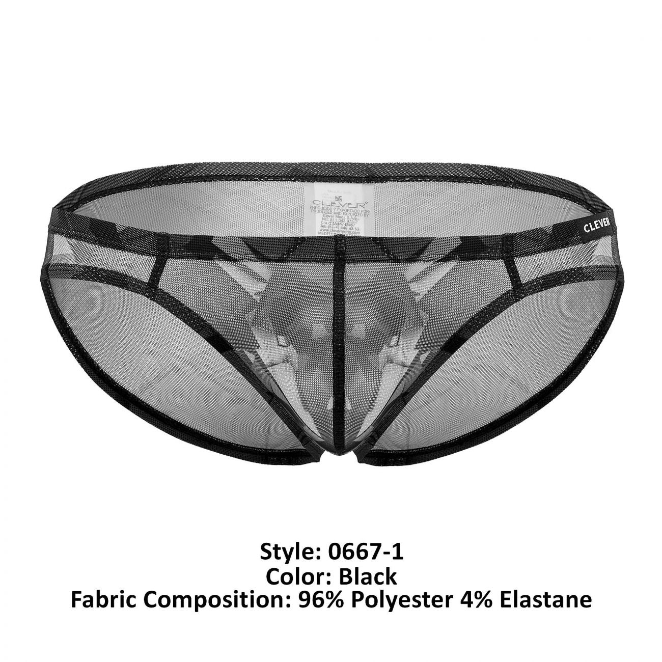 Clever 0667-1 3D Briefs Black