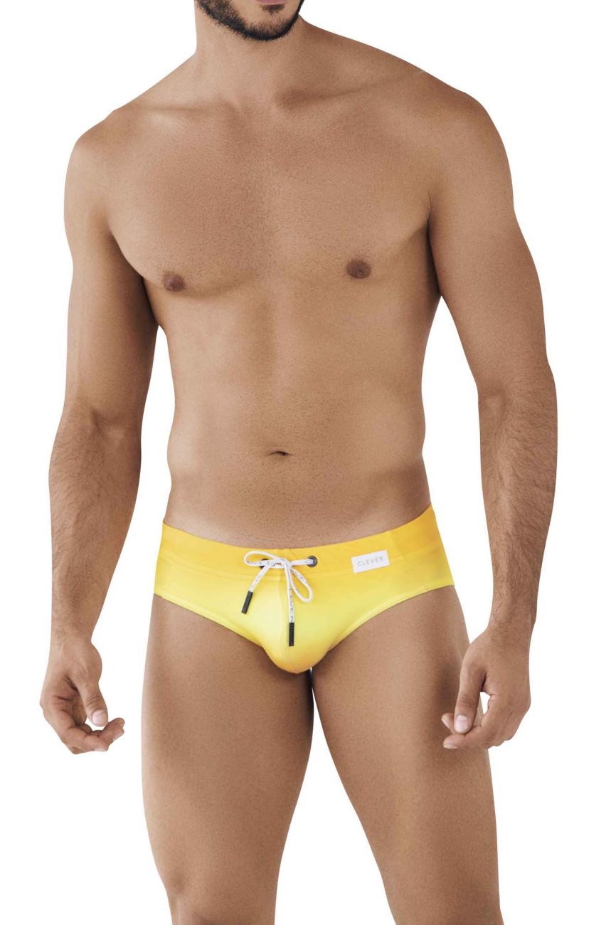 Clever 0808 Mokana Swim Briefs Yellow