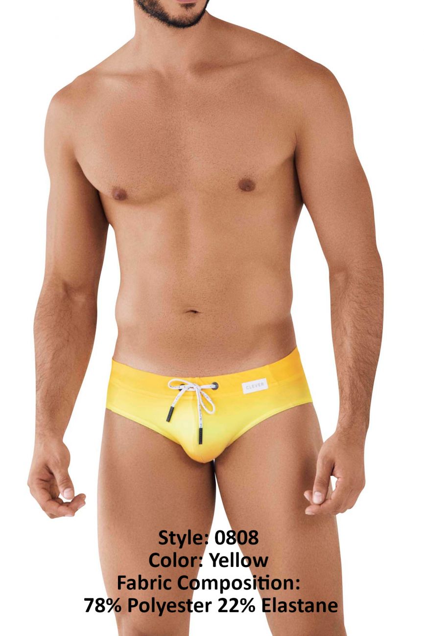 Clever 0808 Mokana Swim Briefs Yellow