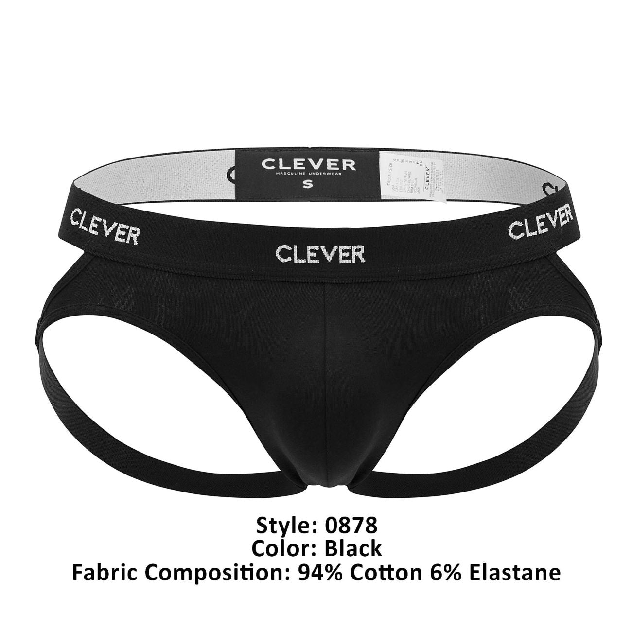 Clever 0878 Oporto Jockstrap Black