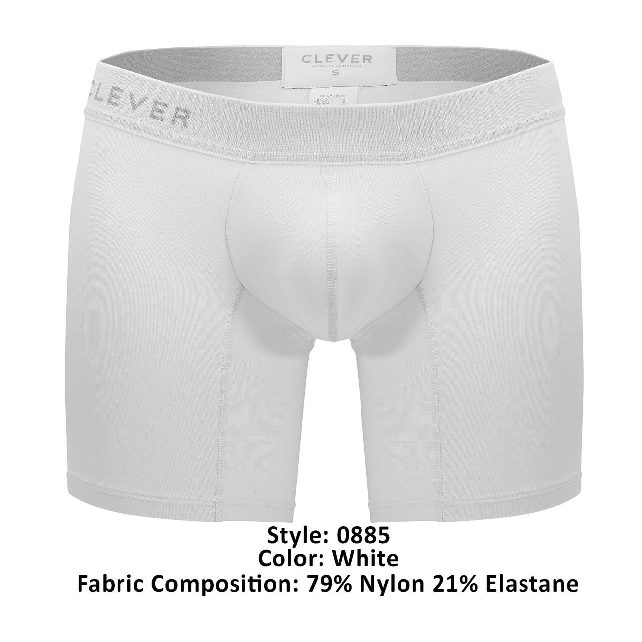 Clever 0885 Match Boxer Briefs White