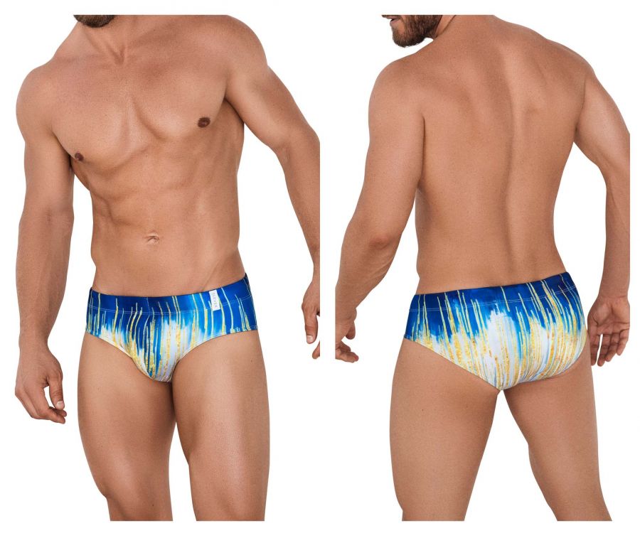 Clever 0914 Radiant Swim Briefs Dark Blue Yellow