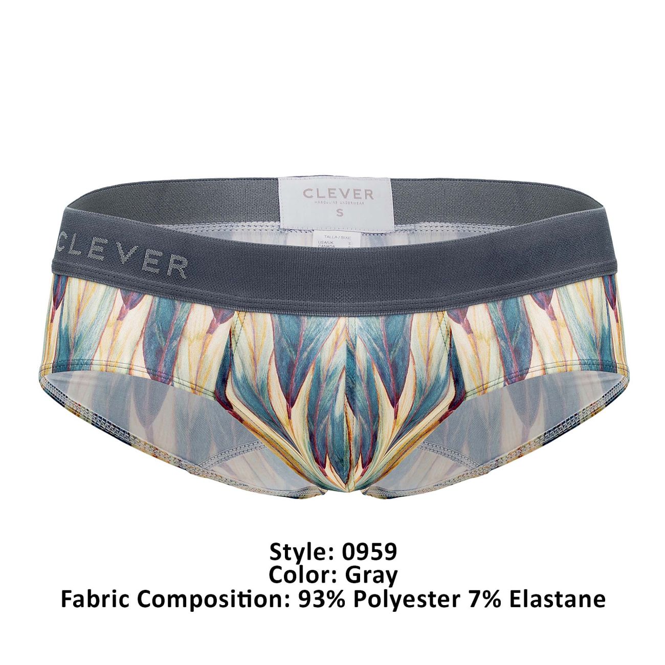 Clever 0959 Sprout Briefs Gray Multi