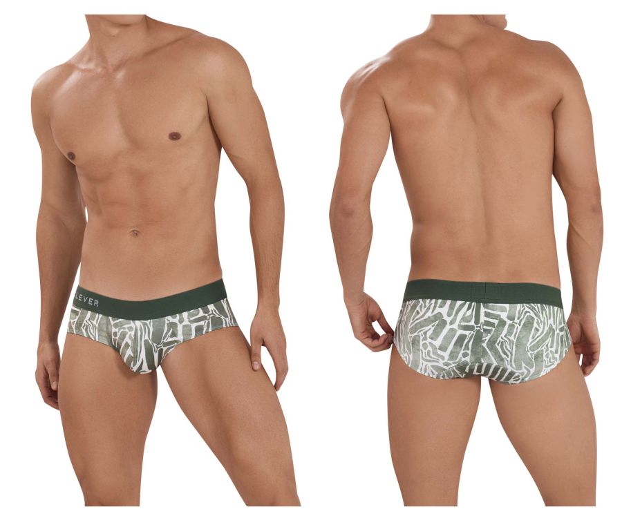 Clever 1130 Inner Briefs Green Print