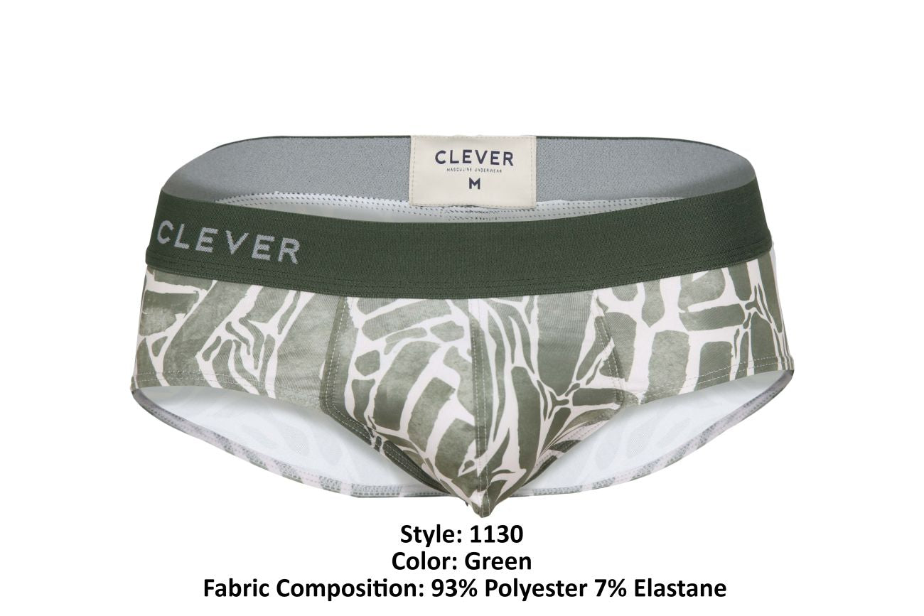 Clever 1130 Inner Briefs Green Print