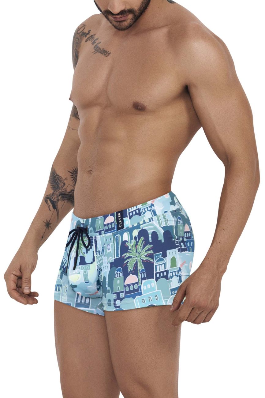 Clever 1253 Cassiel Swim Trunks Blue