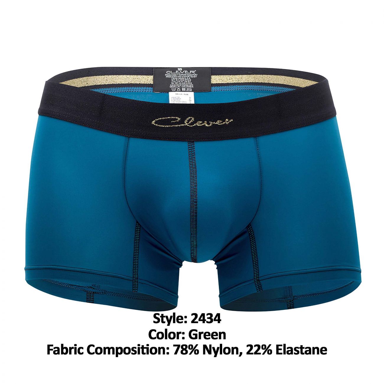 Clever 2434 Respect Boxer Briefs Green