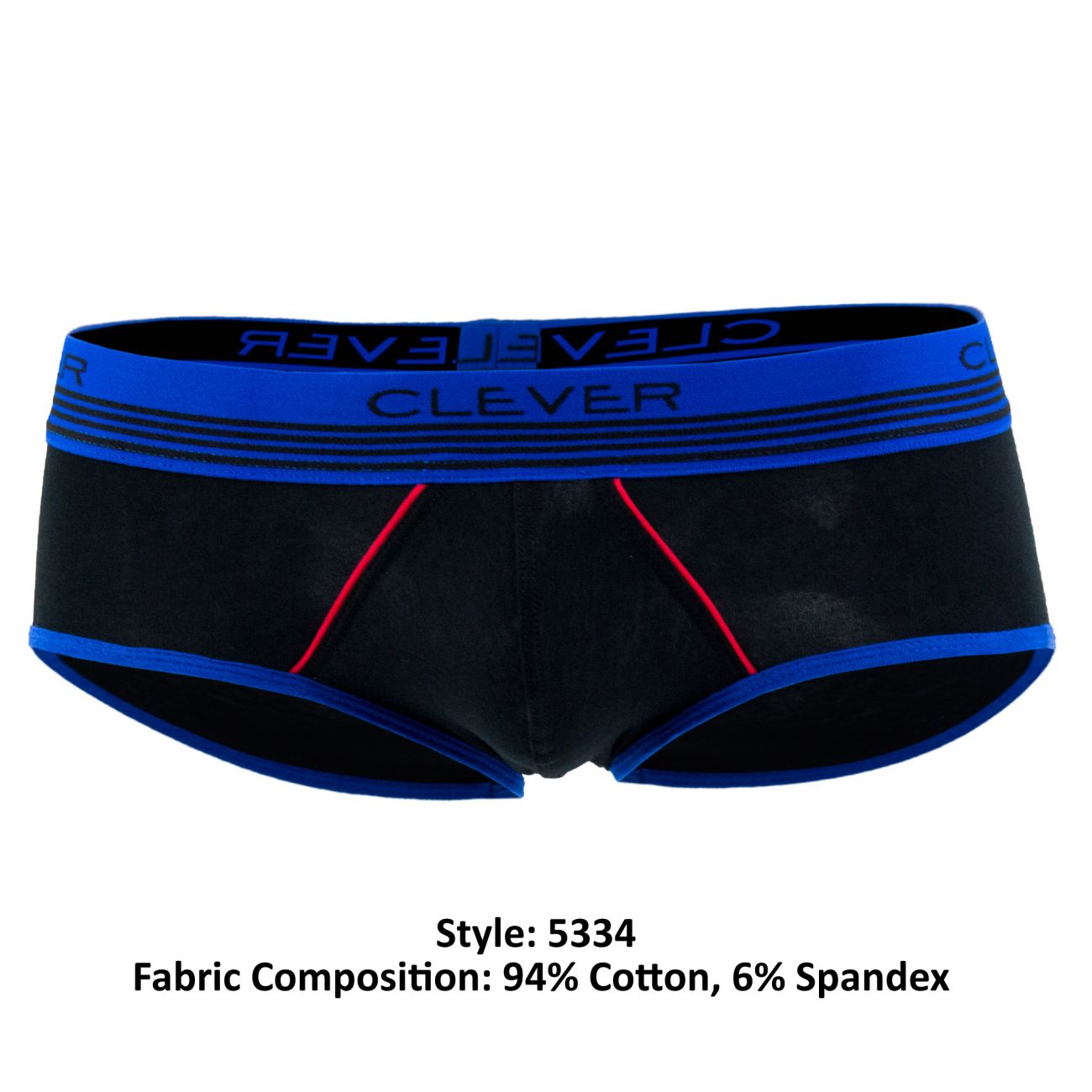 Clever 5334 Slang Piping Briefs Black