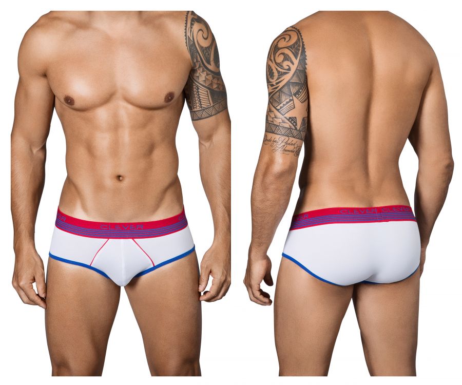 Clever 5334 Slang Piping Briefs White