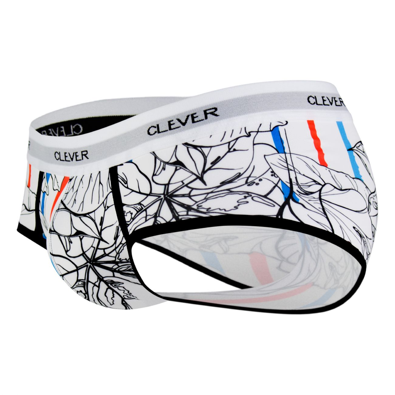 Clever 5378 Iris Piping Briefs White