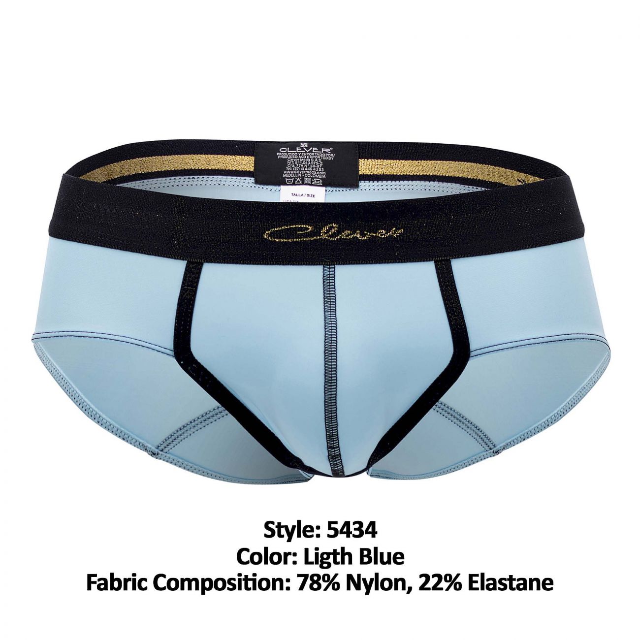 Clever 5434 Respect Classic Briefs Light Blue