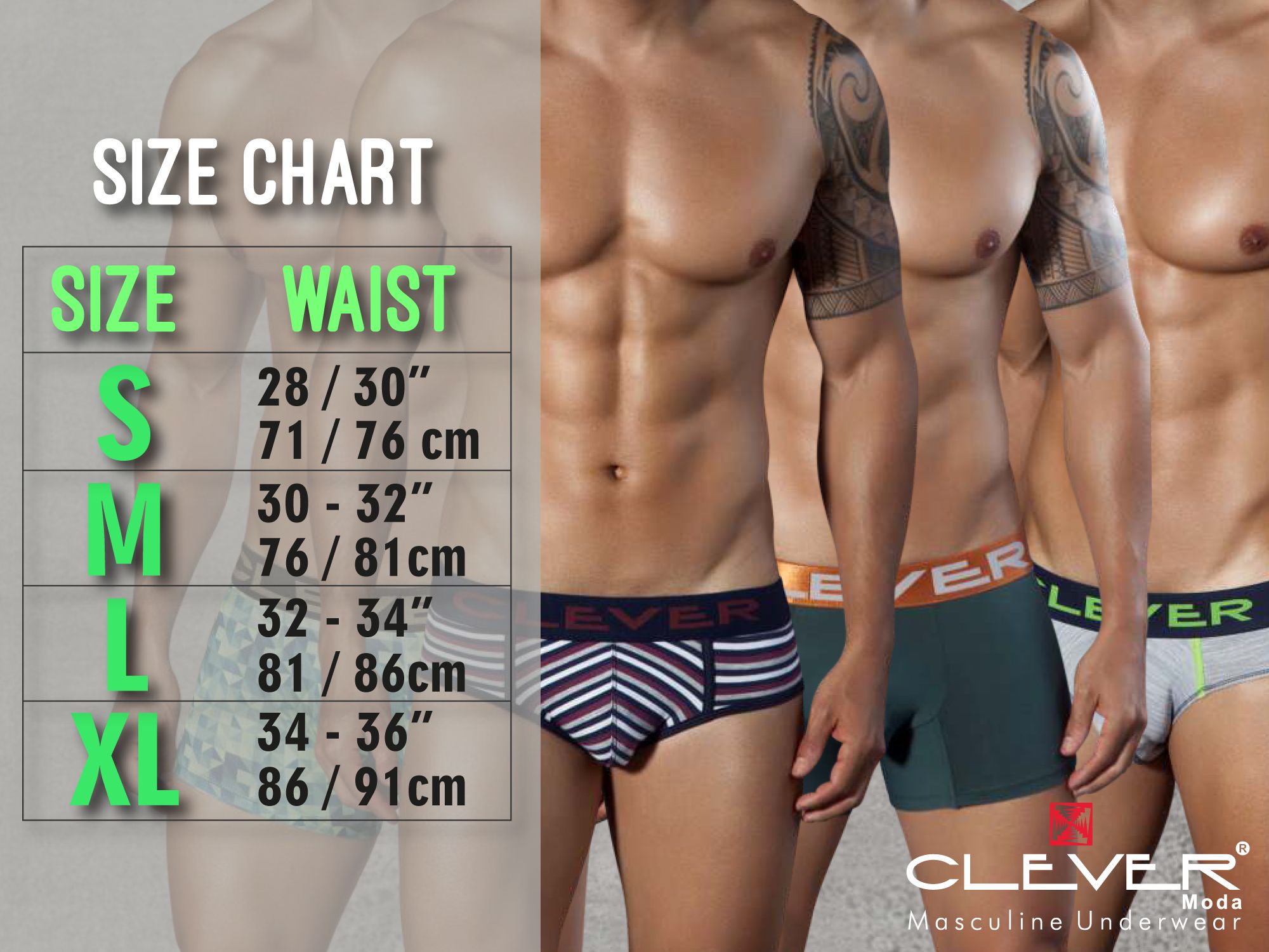 Clever 0269 Cautious Boxer Briefs Black