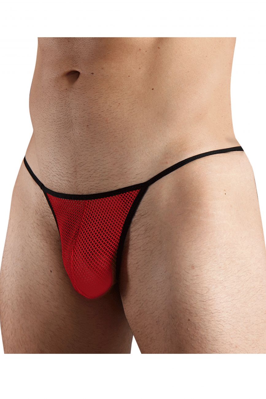 Doreanse 1306- Mesh G-String Mens Thong Red