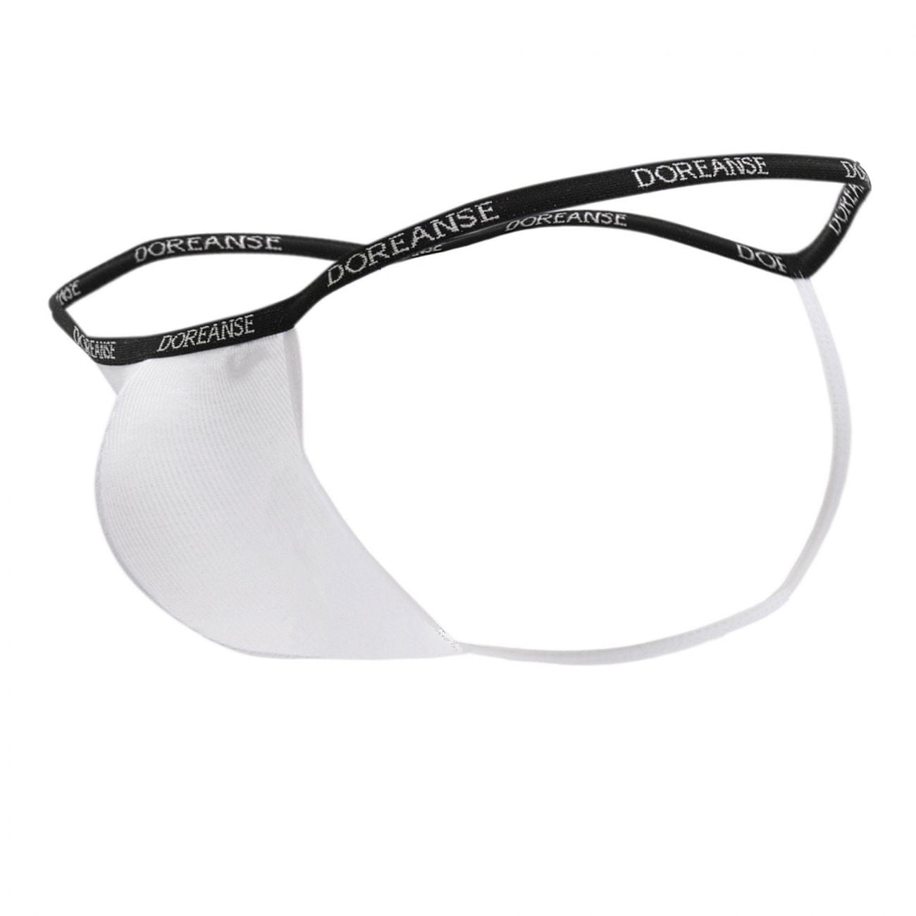 Doreanse 1330-WHT Ribbed Modal T-thong Mens Thong White