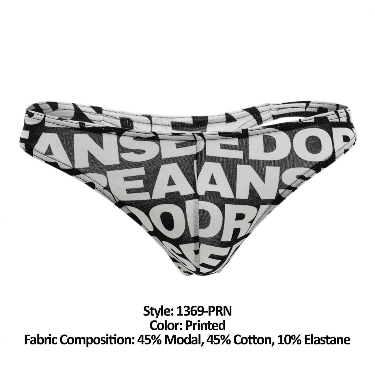 Doreanse 1369-PRN Big Logo Mens Thong Printed