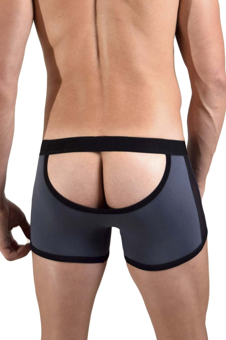 Doreanse 1563-CHR Teaser Boxer Briefs Charcoal-Black Plus Sizes