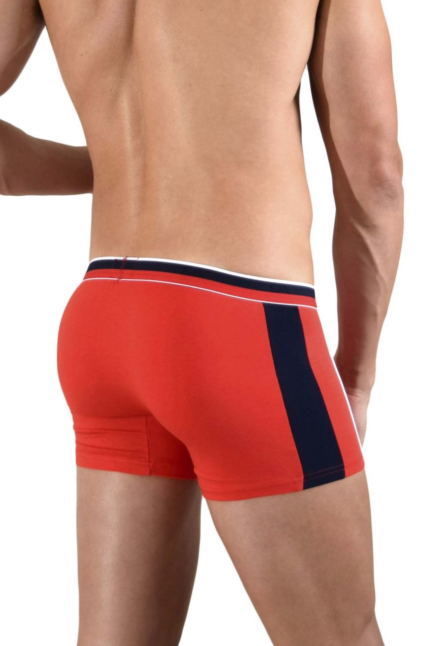 Doreanse 1713-RED Sporty Boxer Briefs Red-Navy Plus Sizes