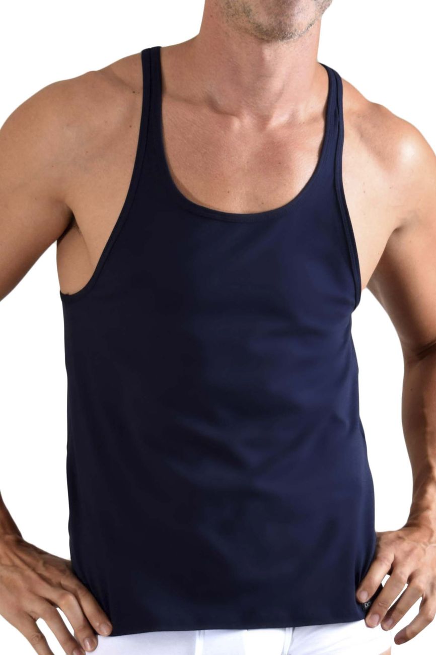 Doreanse 2042-NVY Sporty Tank Top Navy Plus Sizes