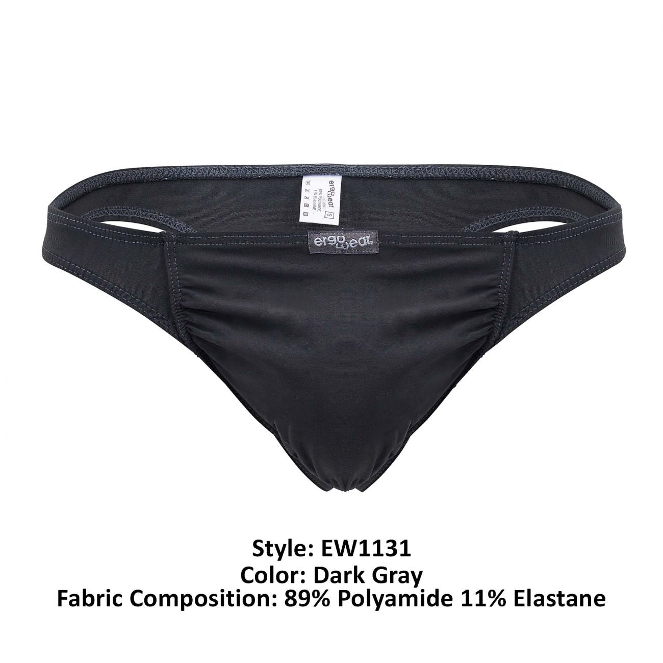 ErgoWear EW1131 FEEL GR8 Thongs Dark Gray