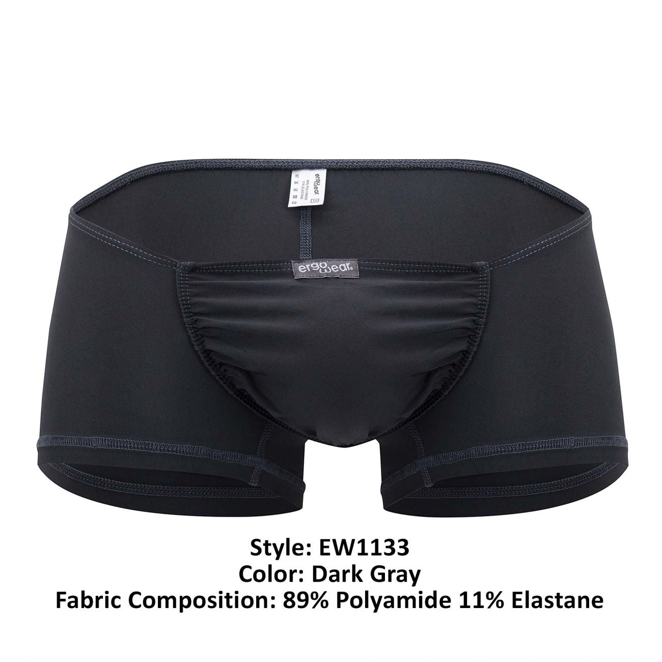 ErgoWear EW1133 FEEL GR8 Trunks Dark Gray
