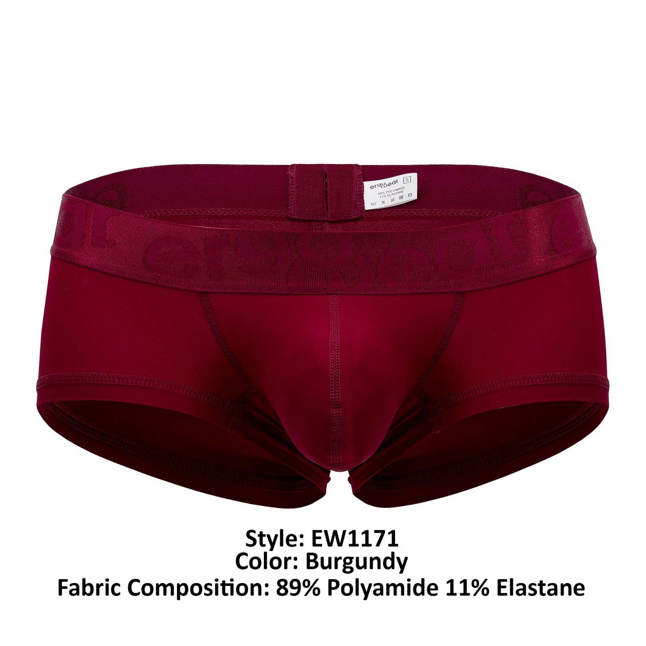 ErgoWear EW1171 MAX XV Boxer Briefs Burgundy