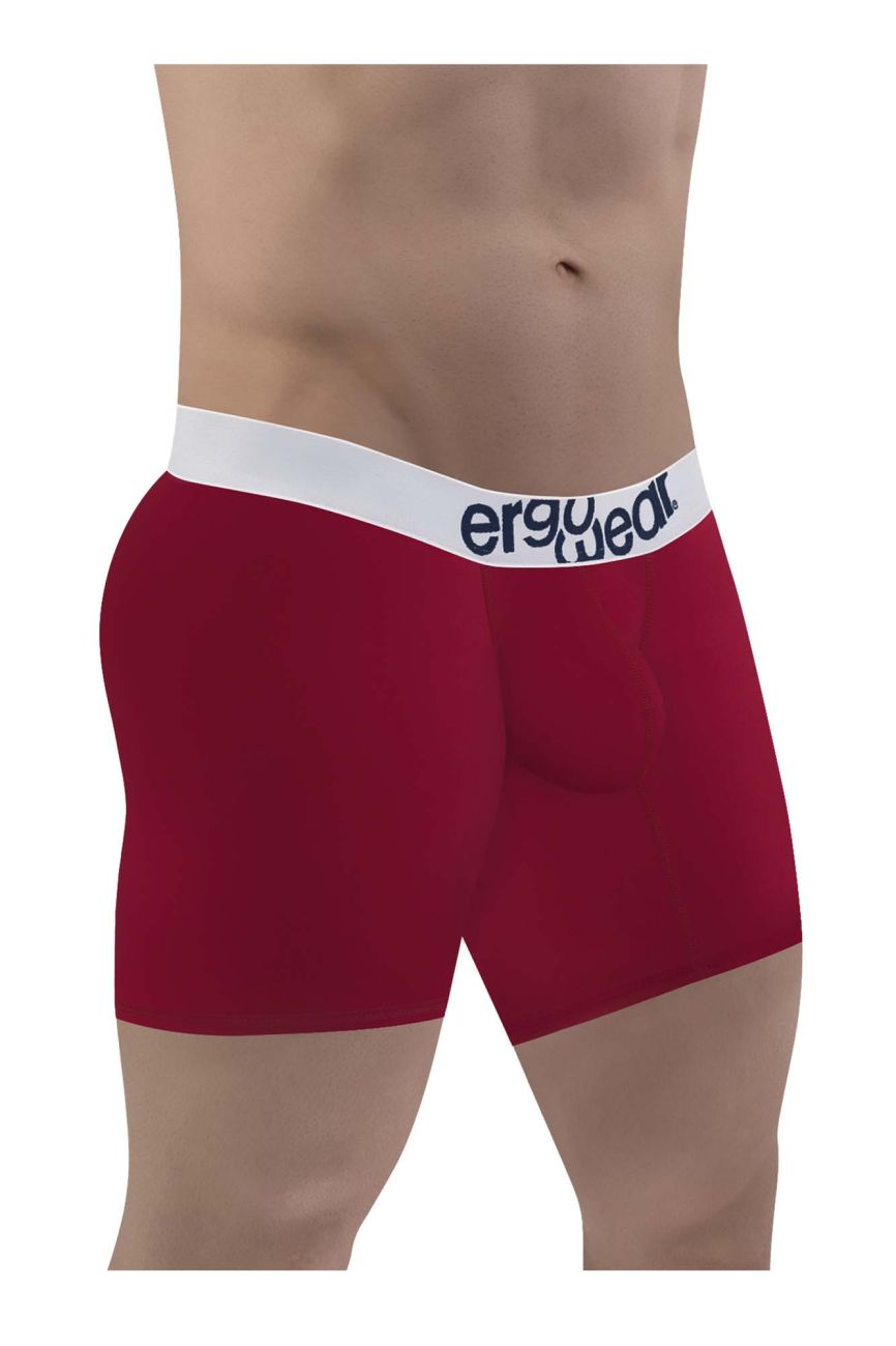 ErgoWear EW1481 MAX COTTON Boxer Briefs Garnet