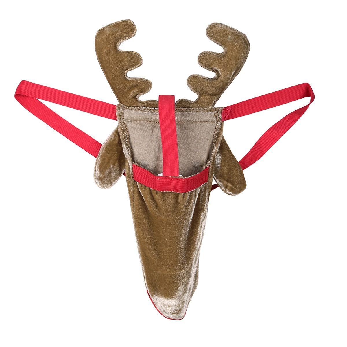 XMAS GIFT - Mens Male Fun Lingerie Christmas Reindeer Pouch G string