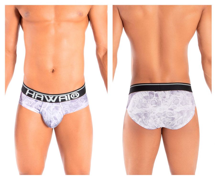 HAWAI 41945T Animal Print Hip Briefs Amethyst
