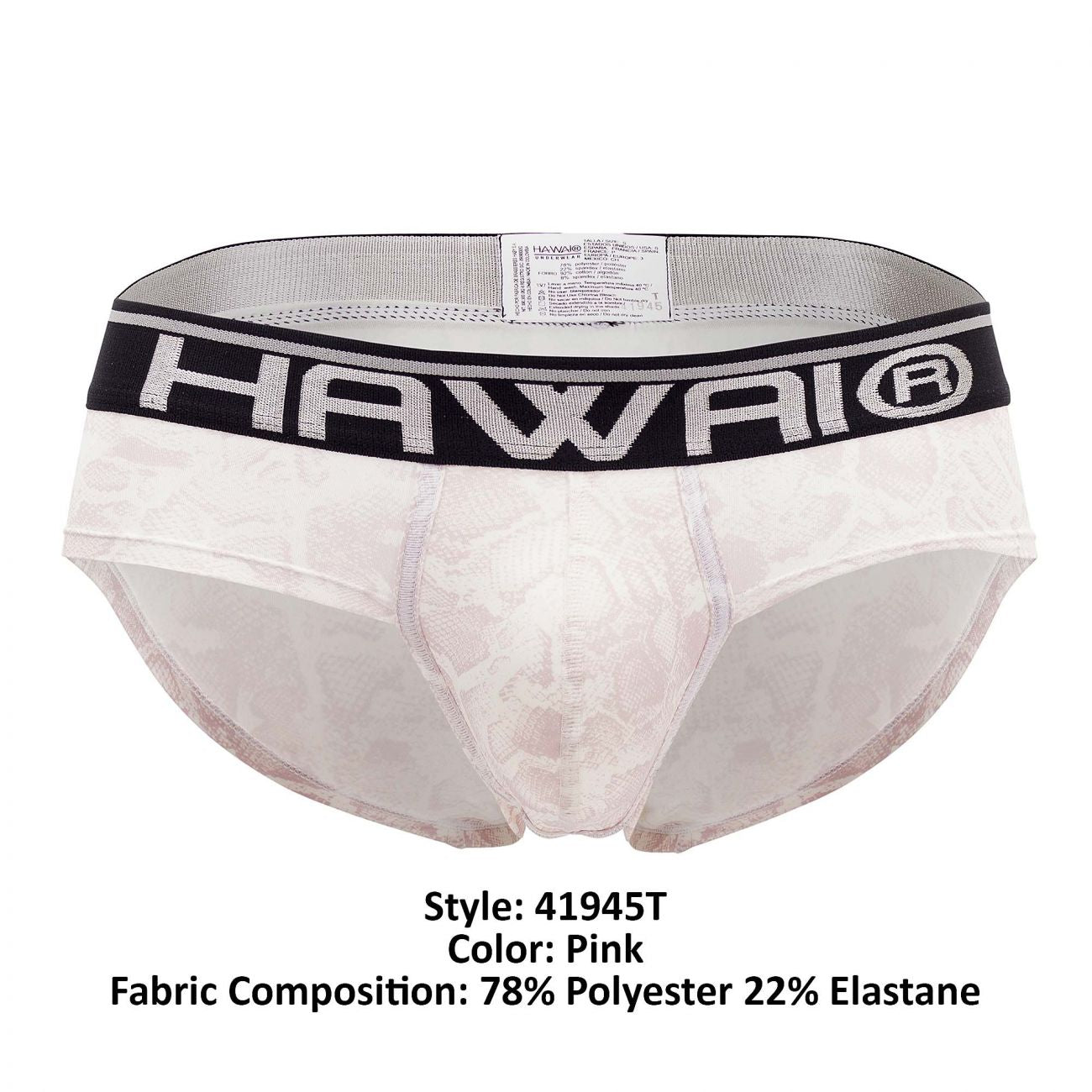 HAWAI 41945T Animal Print Hip Briefs Pink