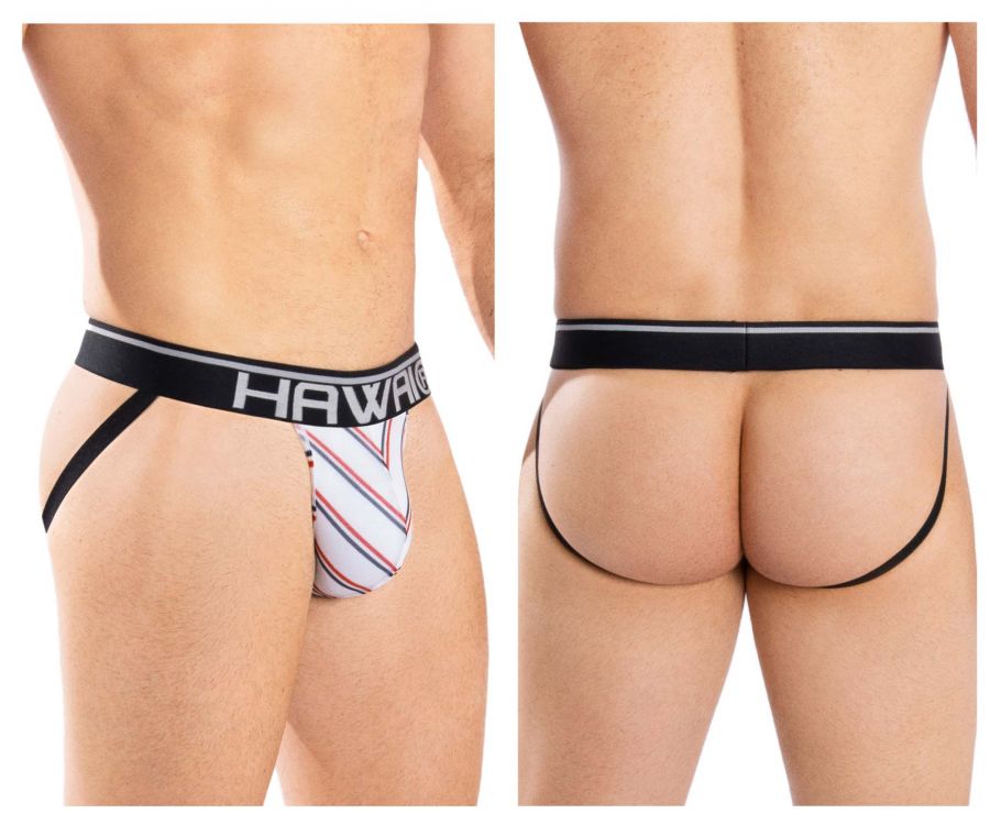 HAWAI 42052 Assorted Colors Jockstrap White