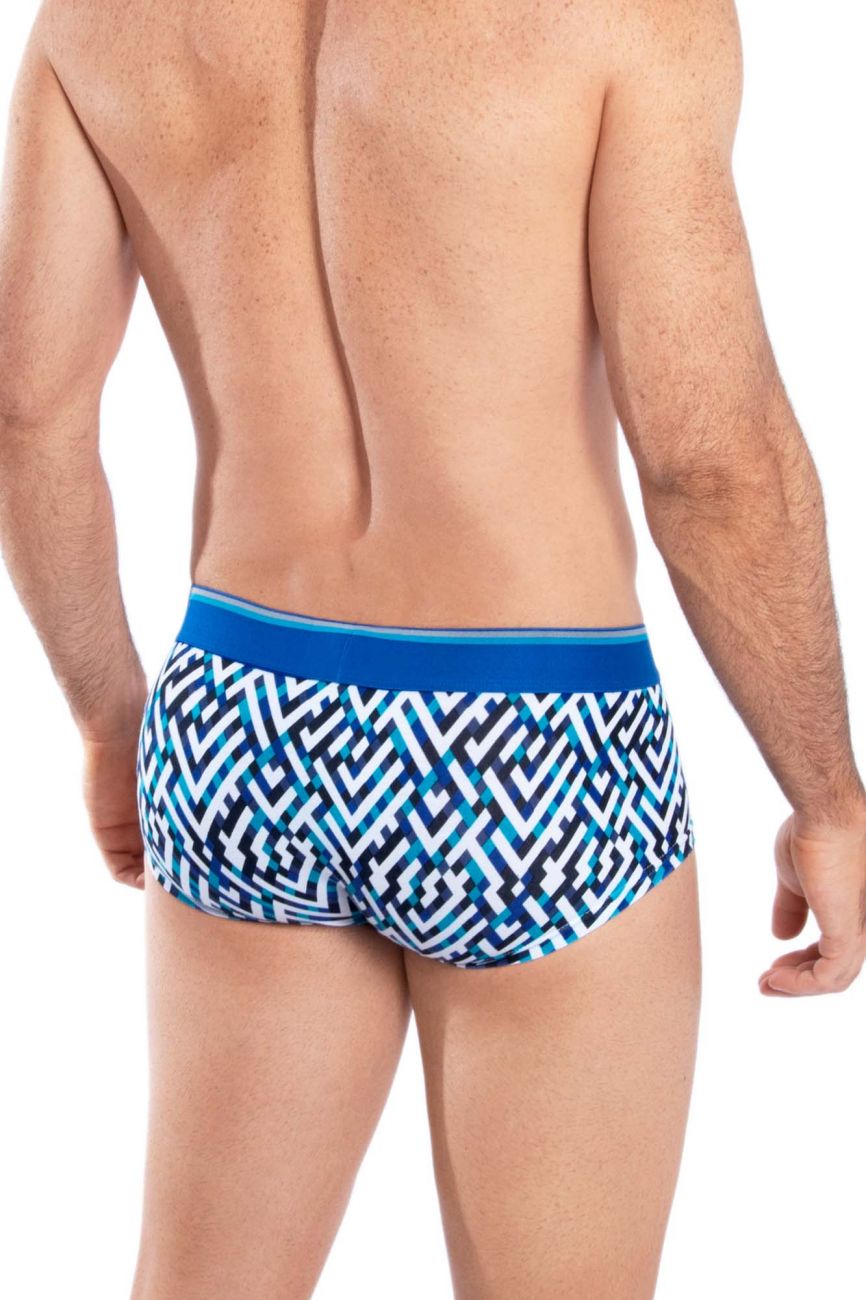 HAWAI 42135 Geometric Mini Trunks Royal Blue