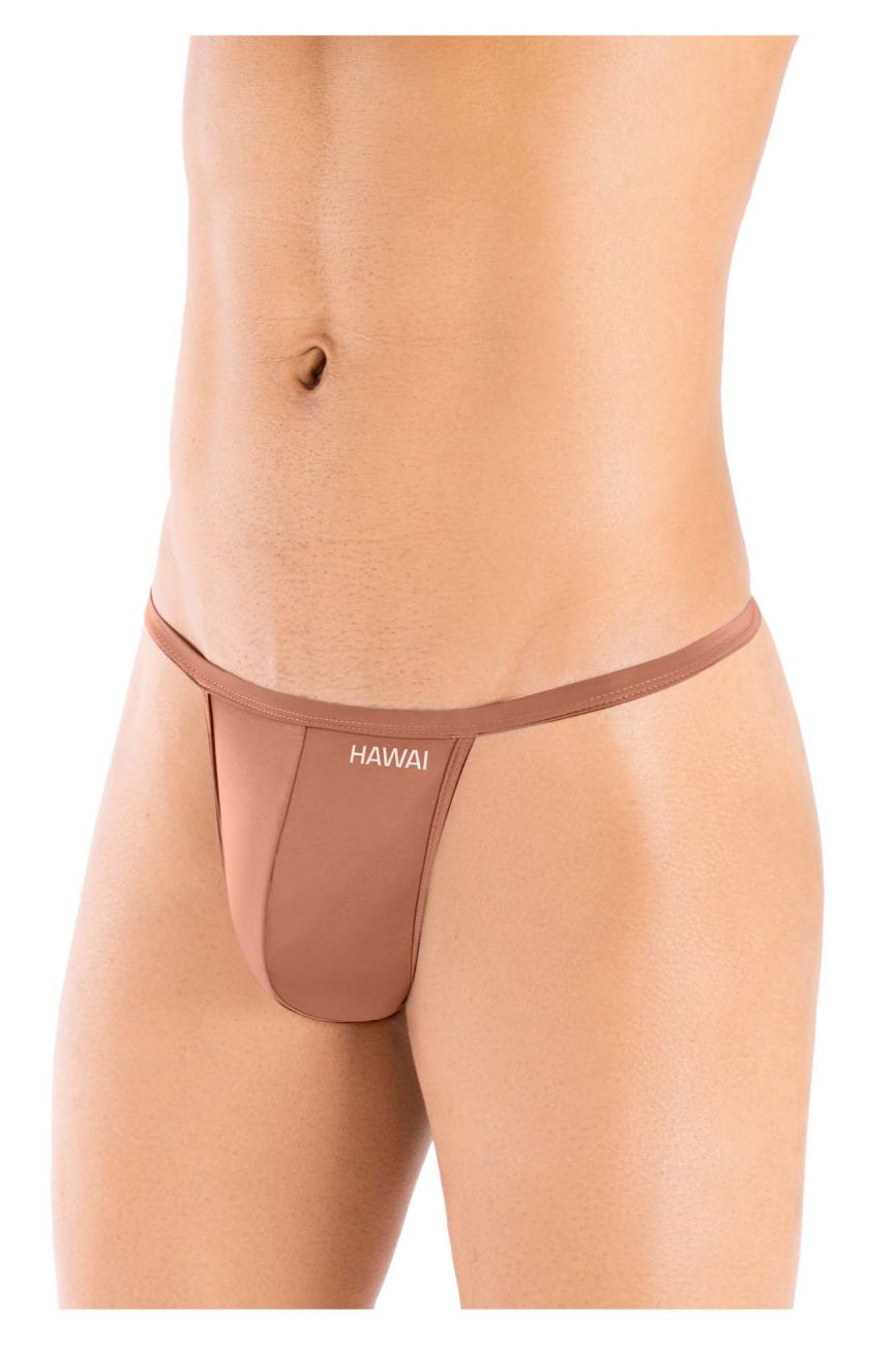 HAWAI 42140 Solid Mens G-String Caramel