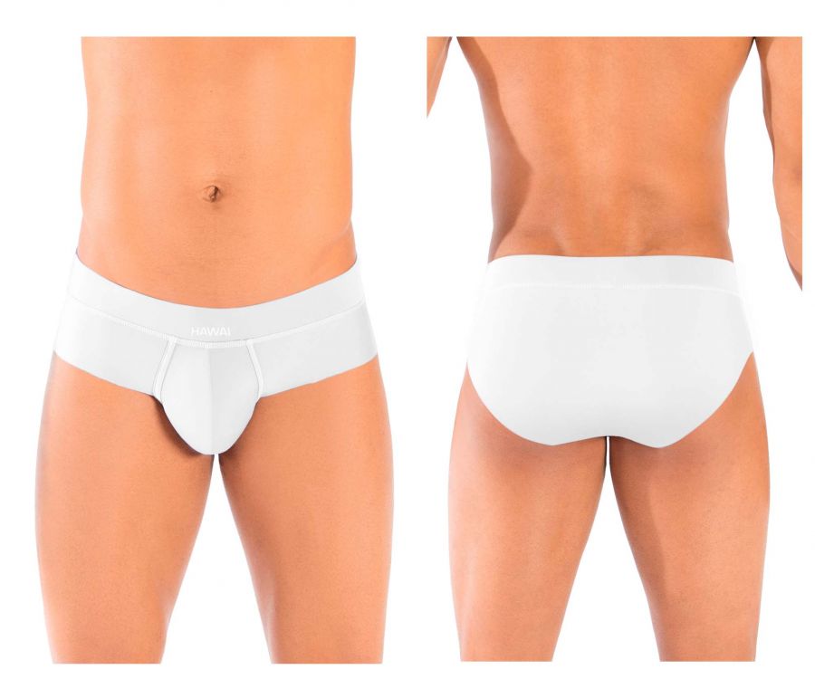 HAWAI 42141 Solid Hip Briefs White