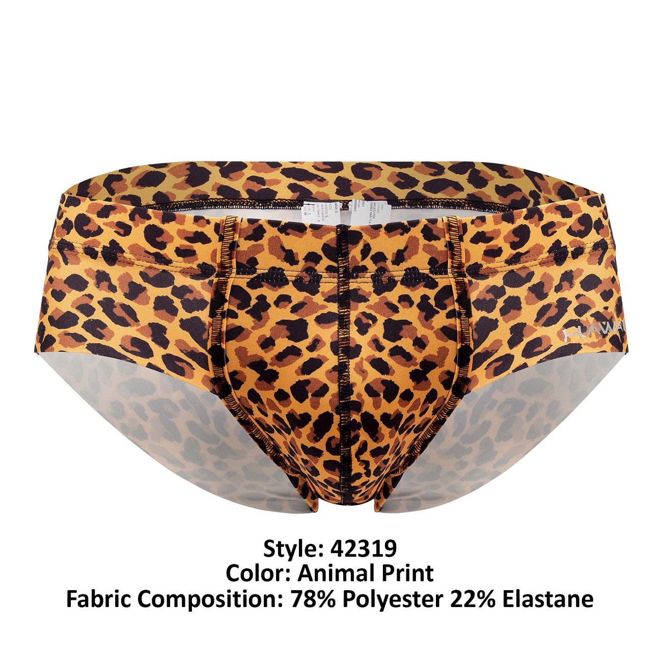 HAWAI 42319 Microfiber Briefs Animal Print