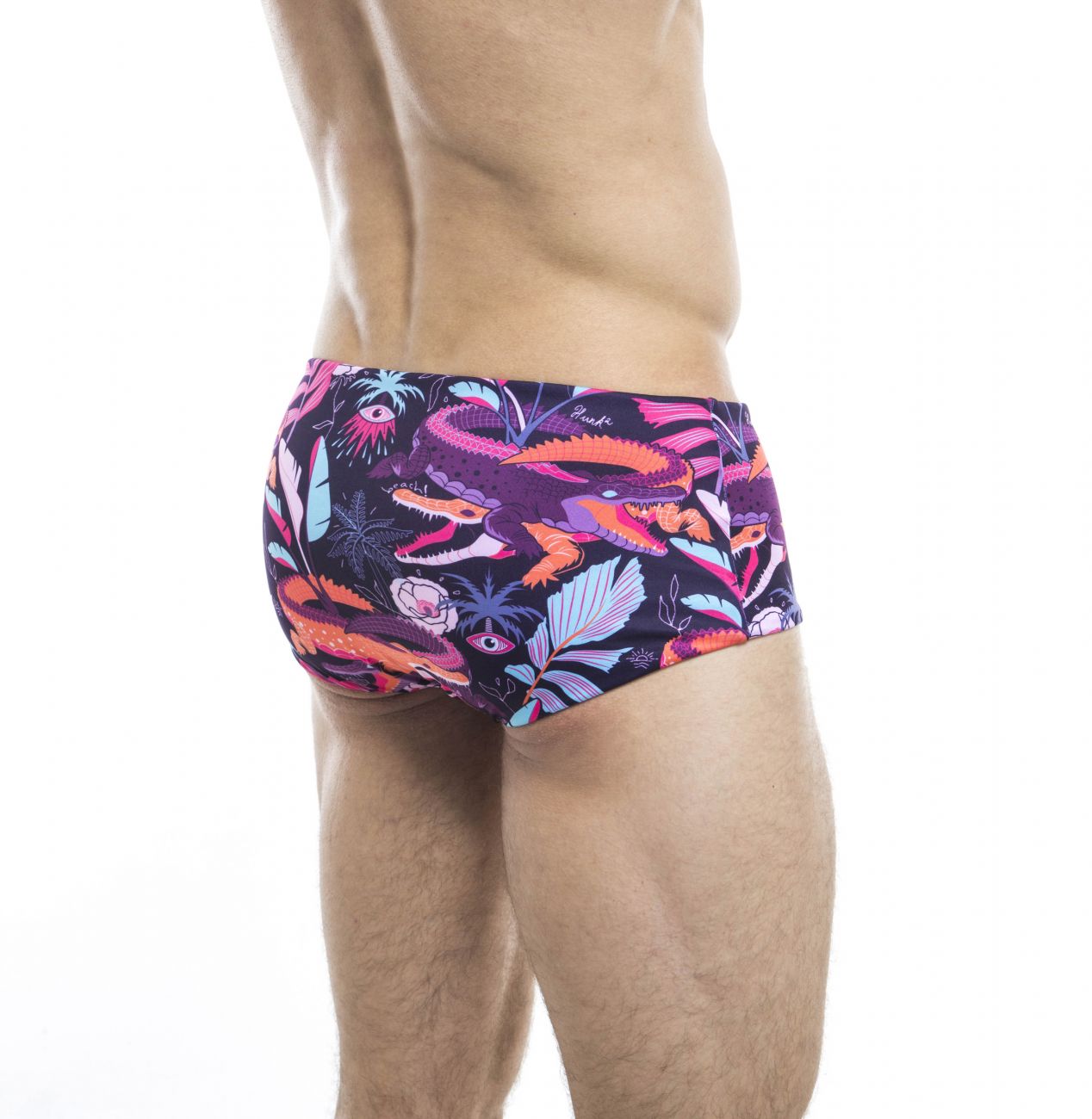 HUNK2 ST20201C Ruisseau² Reversible Swim Trunks Fuchsia